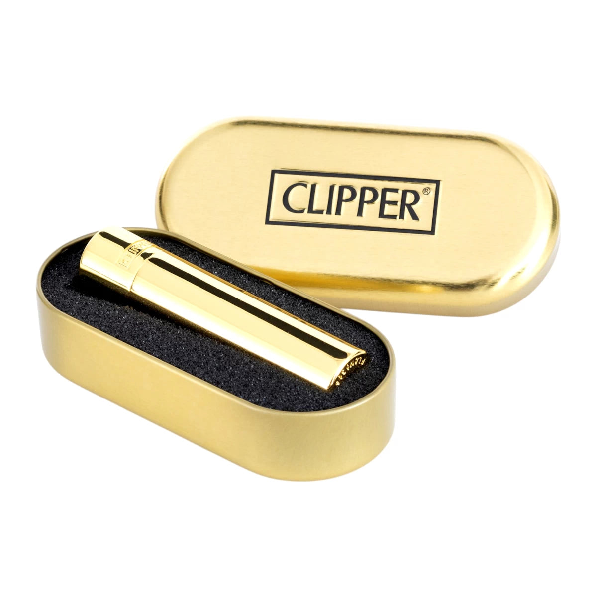 Clipper Metal Feuerzeug | GOLD POLIERT | Individuelle Gravur