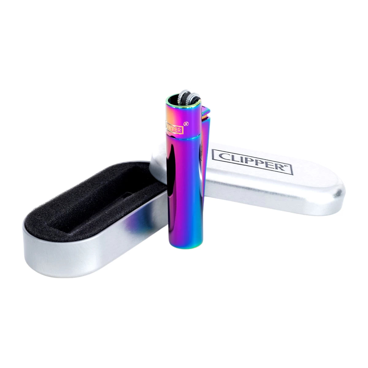Clipper Metal Feuerzeug | ICY RAINBOW | Individuelle Gravur