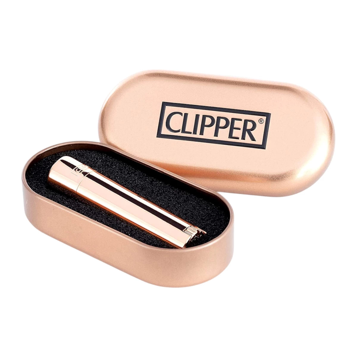 Clipper Metal Feuerzeug | ROSÈGOLD POLIERT | Individuelle Gravur