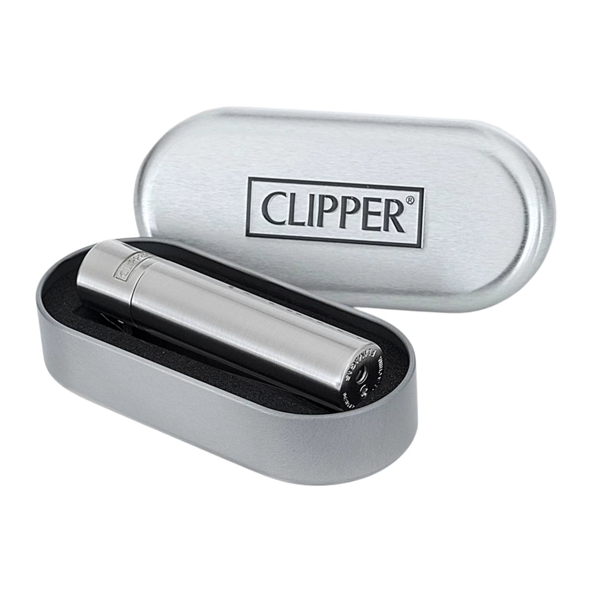 Clipper Metal Feuerzeug | SILBER MATT | Individuelle Gravur