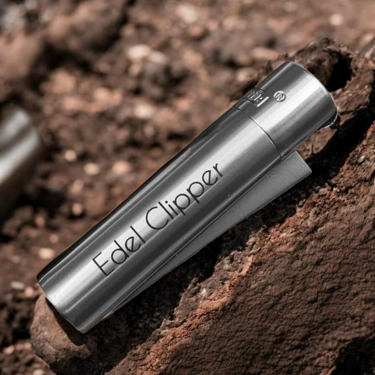 Clipper Metal Feuerzeug | SILBER MATT | Individuelle Gravur