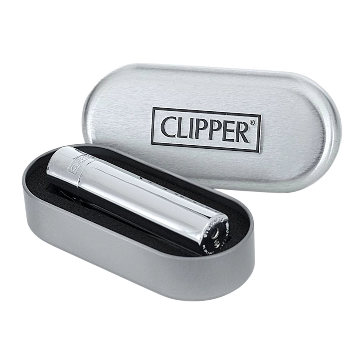 Clipper Metal Feuerzeug | SILBER POLIERT | Individuelle Gravur