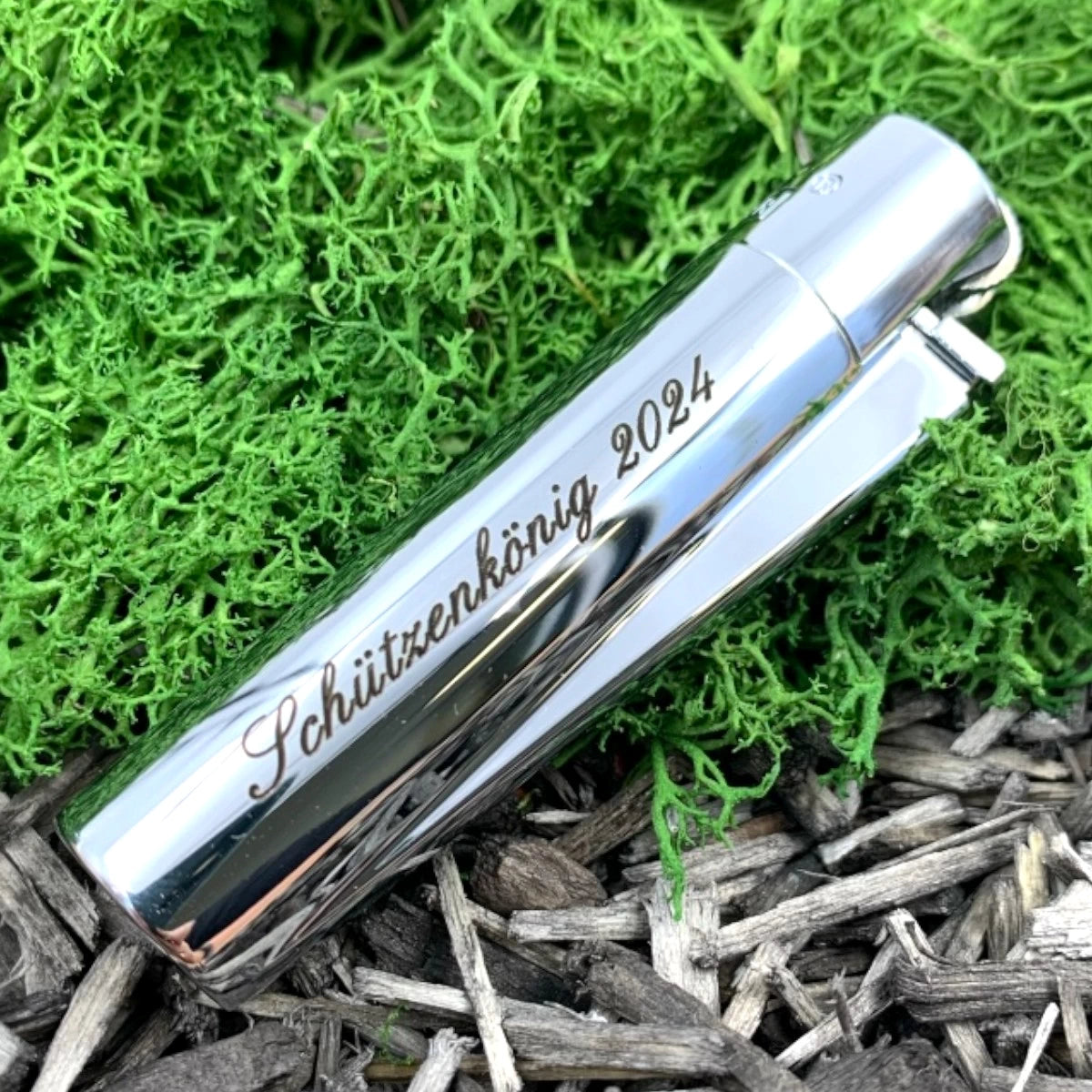Clipper Metal Feuerzeug | SILBER POLIERT | Individuelle Gravur