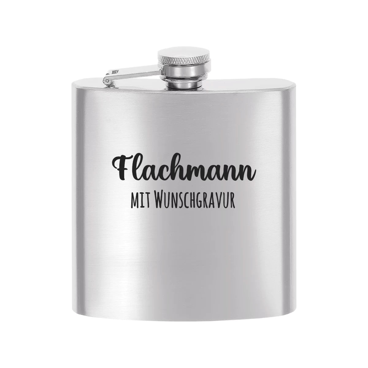 Personalisierter Flachmann mit Gravur | Edelstahl 4 Größen