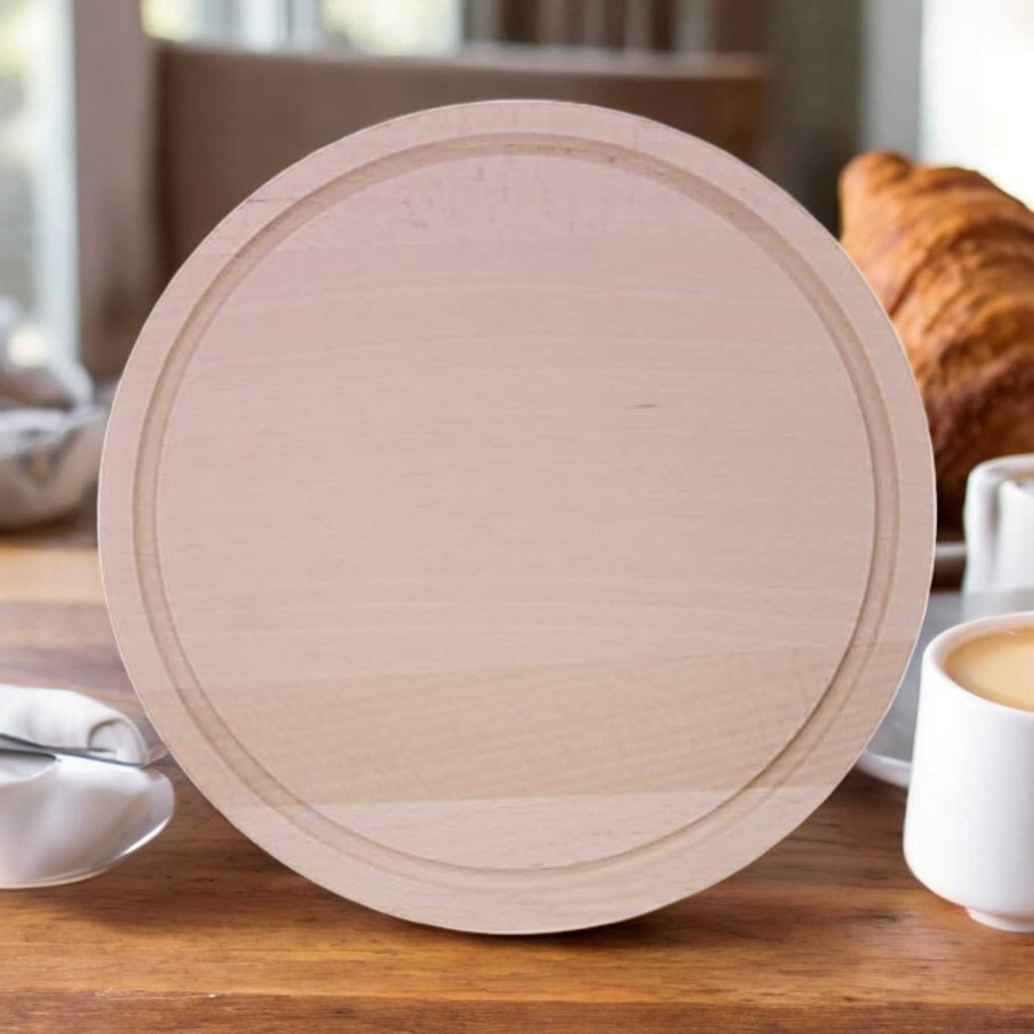 Frühstücksbrett rund personalisiert Text Ø25 cm