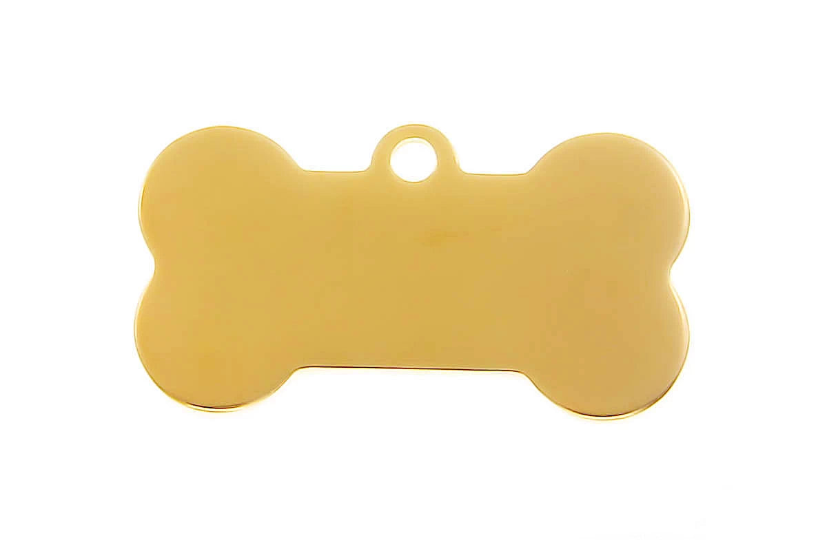 Hundemarke Knochen mit Gravur - Nr. 10 - LPO