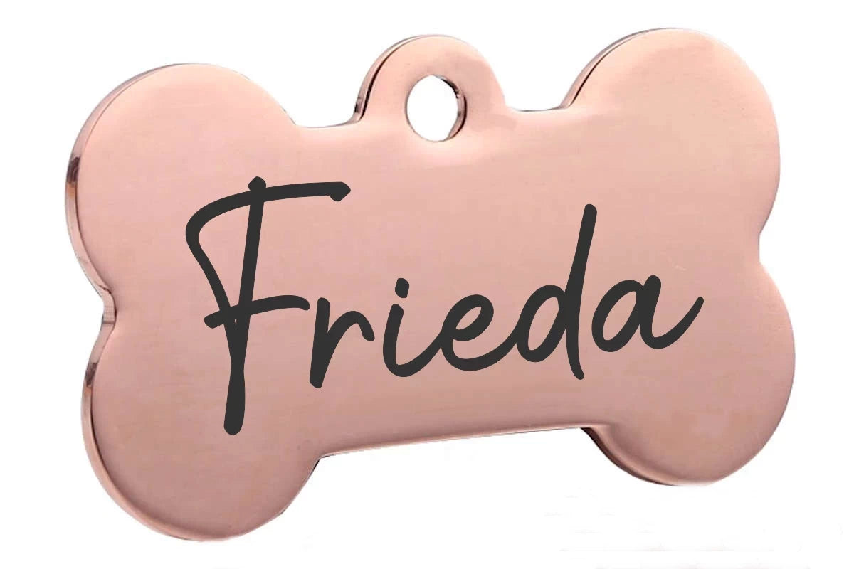 Hundemarke Knochen mit Gravur - Nr. 10 - LPO