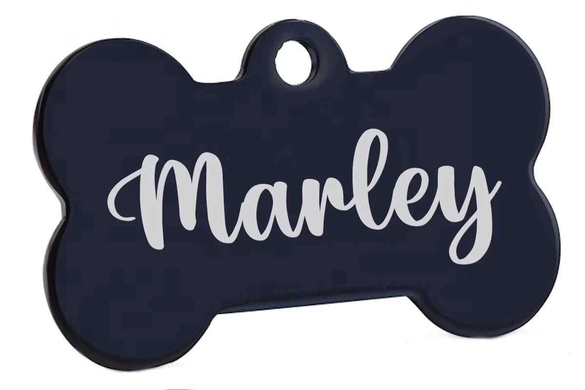 Hundemarke Knochen mit Gravur - Nr. 10 - LPO