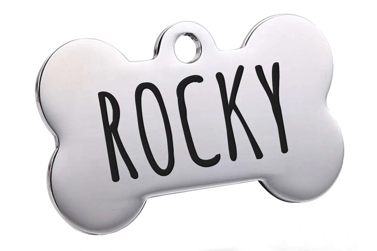 Hundemarke Knochen mit Gravur - Nr. 10 - LPO