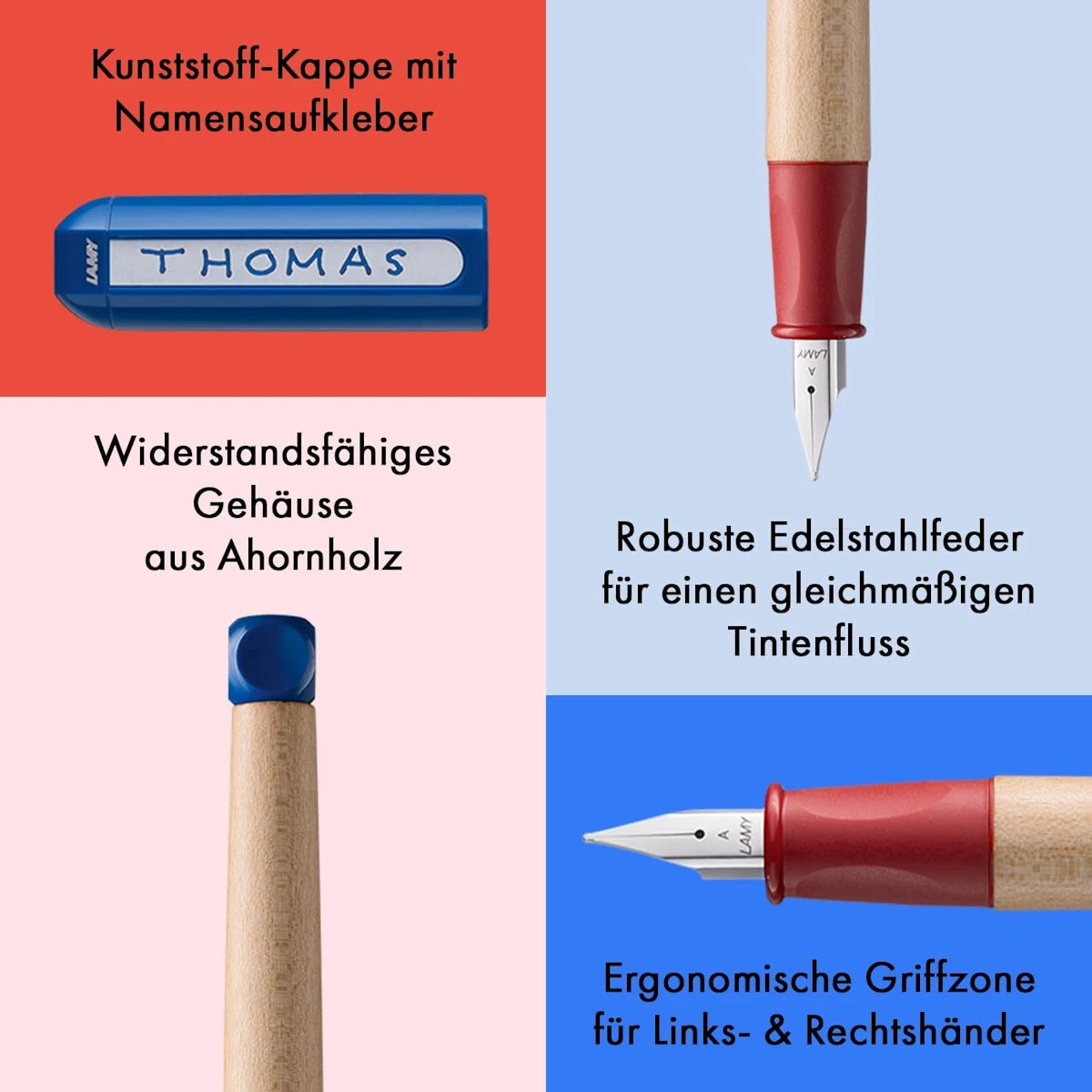 🖋️ Lamy ABC - Füller - SCHWARZ mit Namen