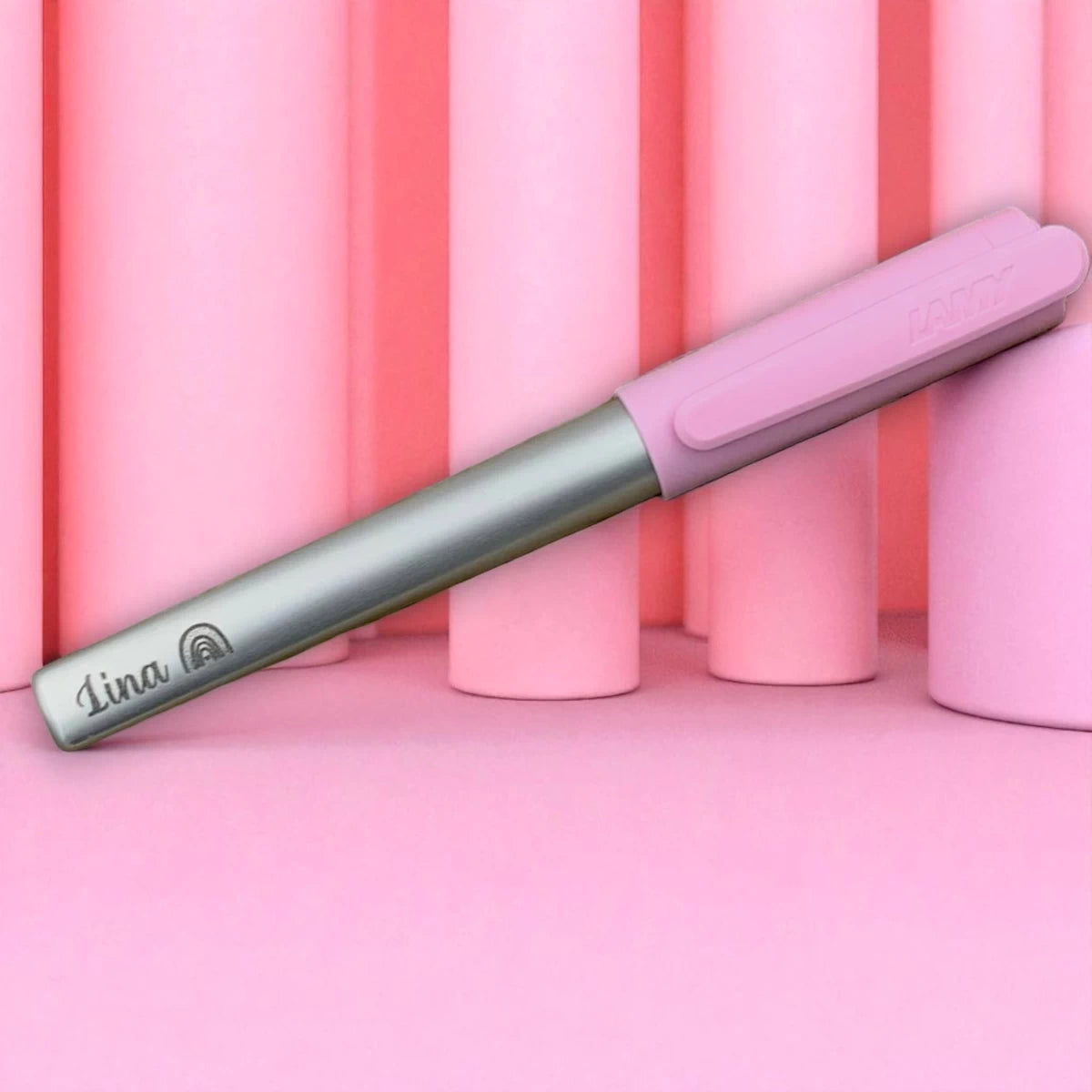 LAMY nexx Füllhalter rose – rosa Kinderfüller mit Gravur
