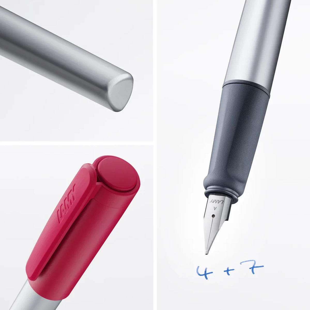 LAMY nexx Füllhalter crimson –  Roter Turbo-Füller für Kids, personalisiert