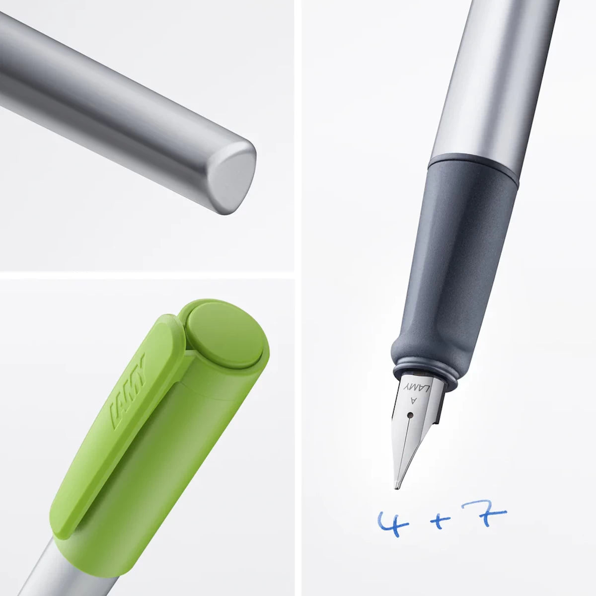 LAMY nexx Füllhalter lime –  Frecher Limetten-Füller für Schulanfänger mit Gravur