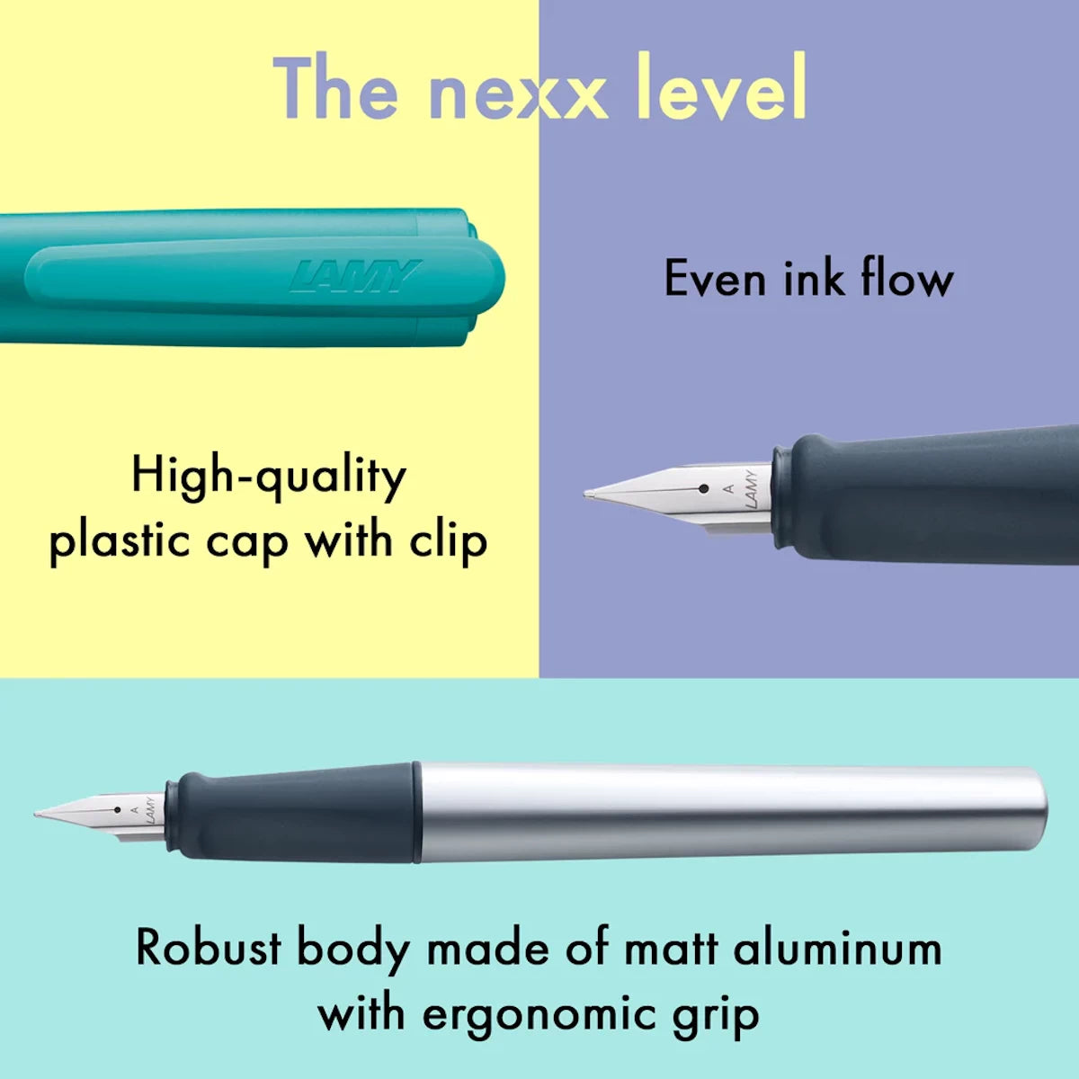 LAMY nexx Füllhalter smaragd – Grüner Schulfüller für kleine Schreibprofis