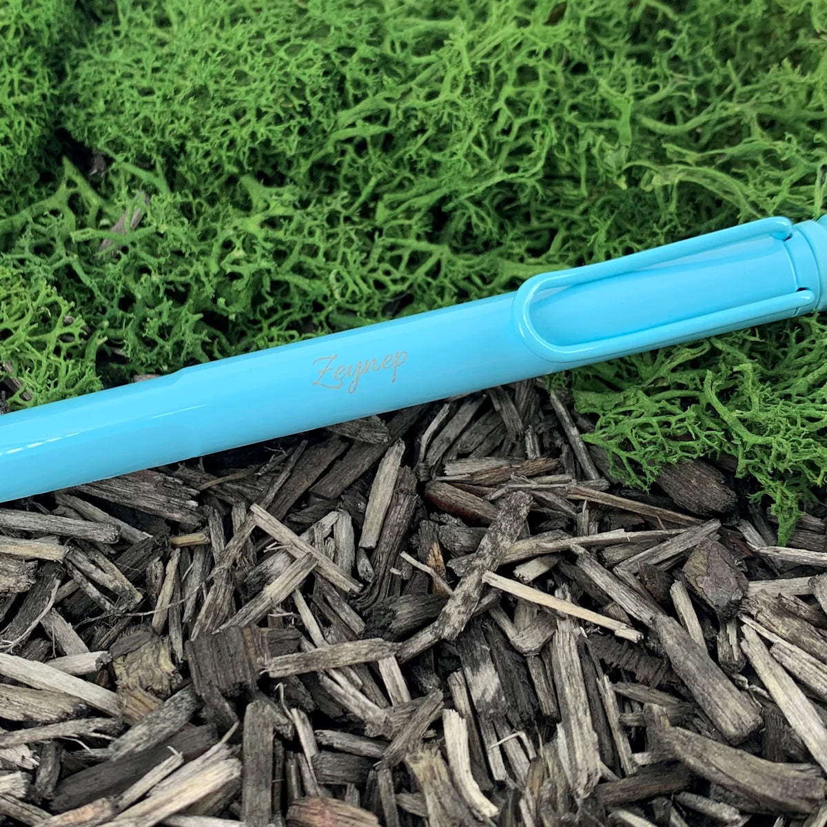 LAMY safari Kugelschreiber aquasky mit Gravur