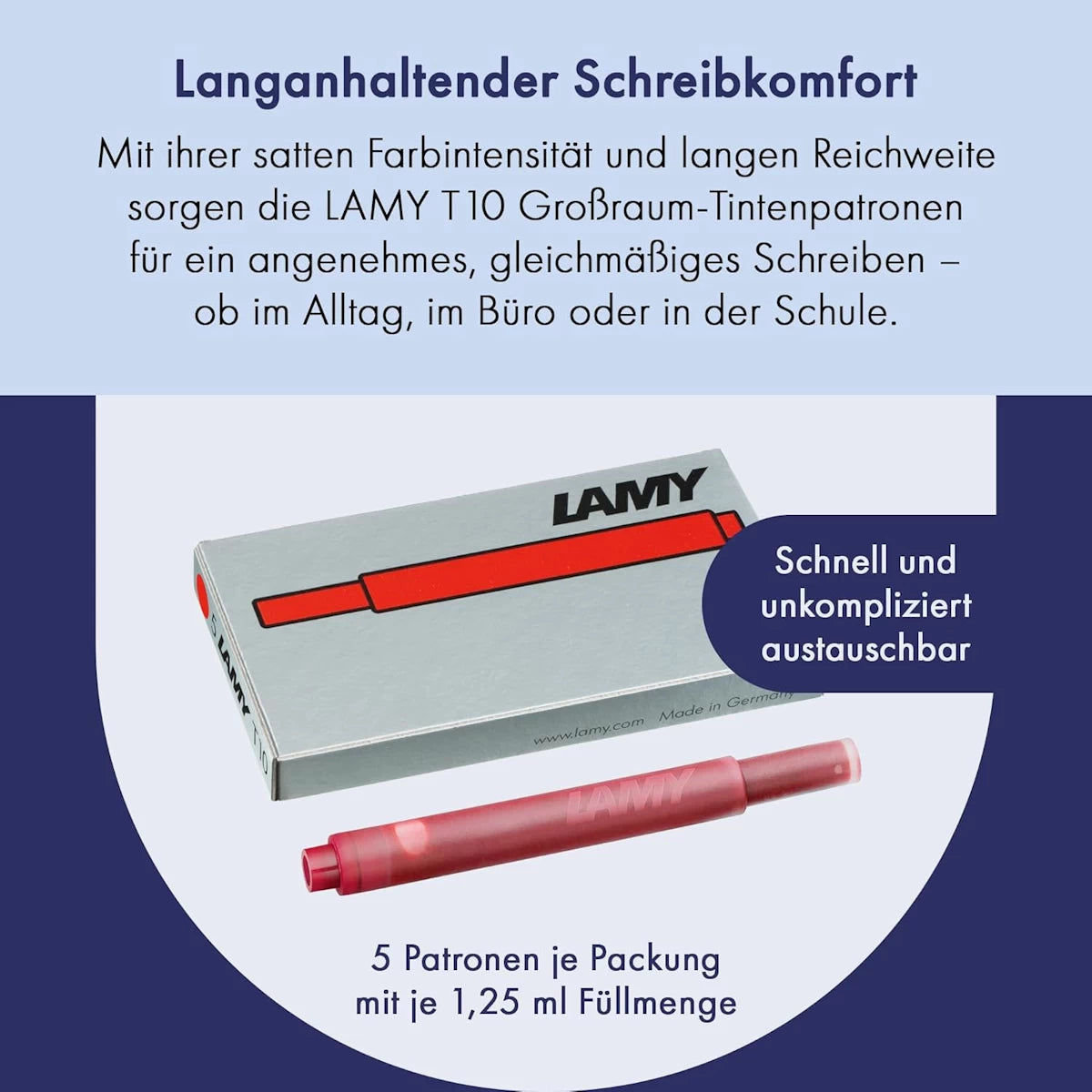 LAMY T10 Tintenpatrone | rot