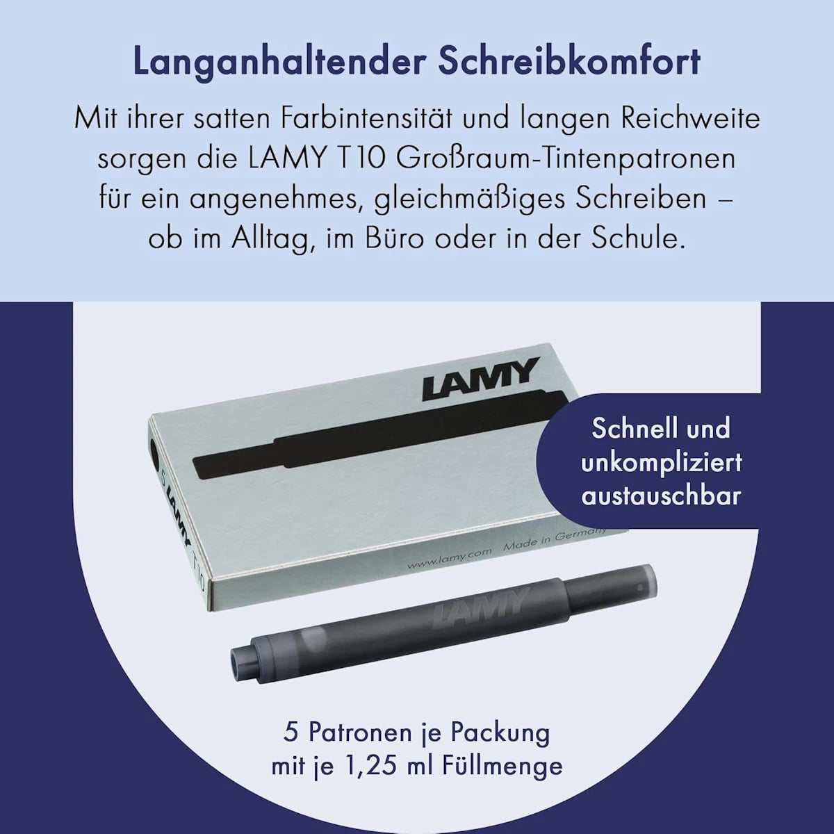 LAMY T10 Tintenpatrone | schwarz
