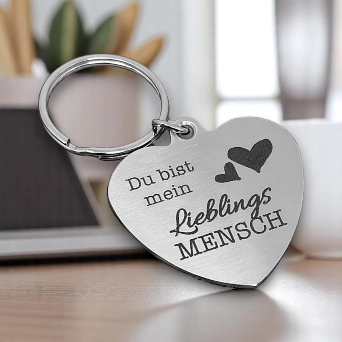 Schlüsselanhänger Herz personalisiert mit Namen