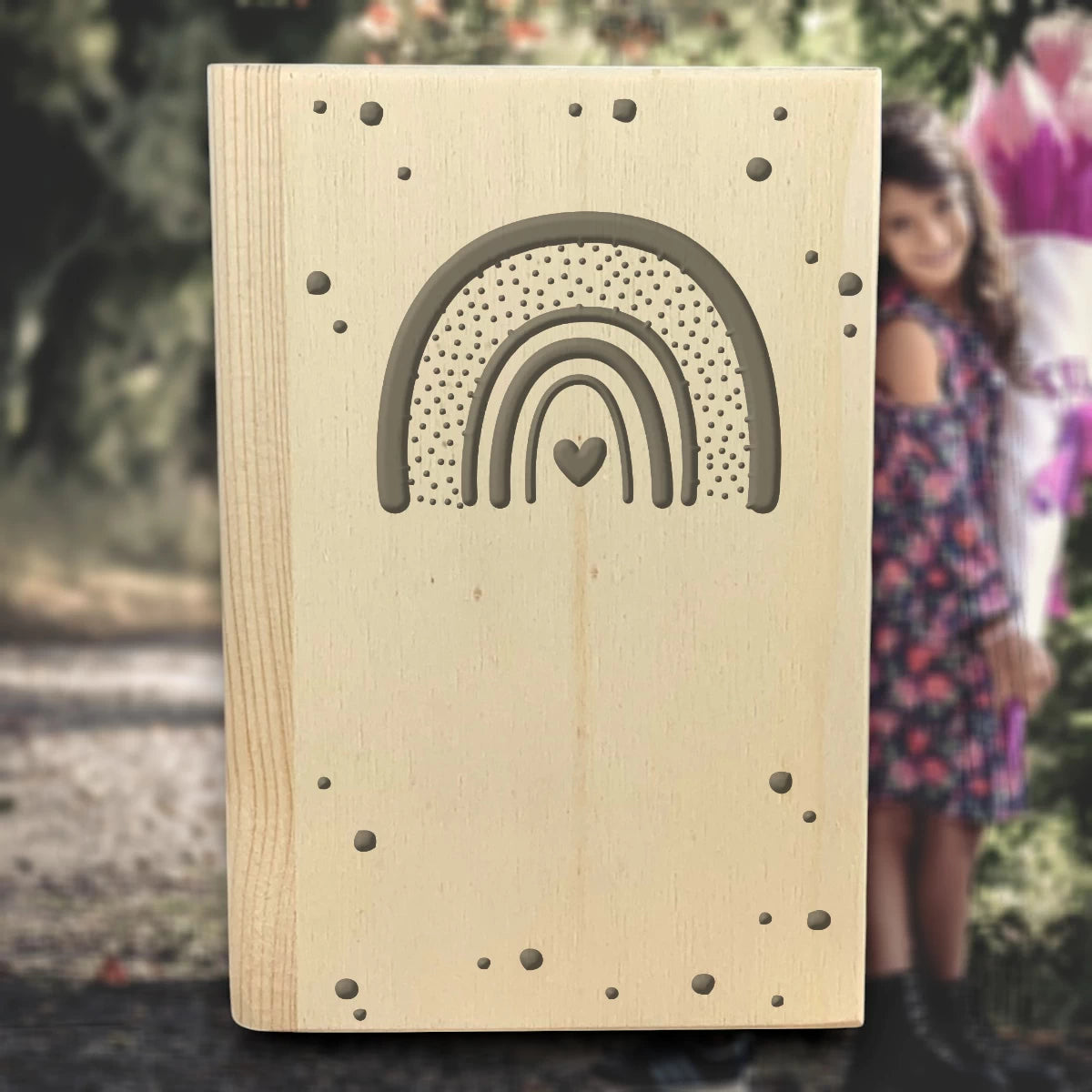 🌈 Personalisierte Spardose zur Einschulung – Regenbogen mit Herz & Name 🎁