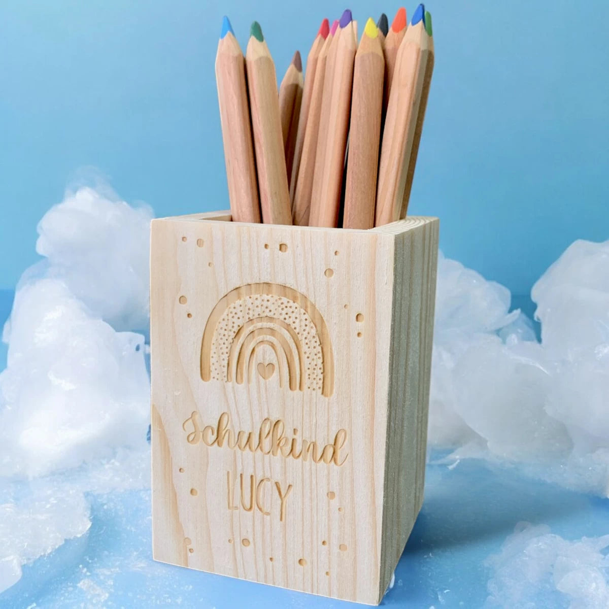 Personalisierte Stiftebox – Dein Name, Dein Start ins Schulabenteuer 🌈✨