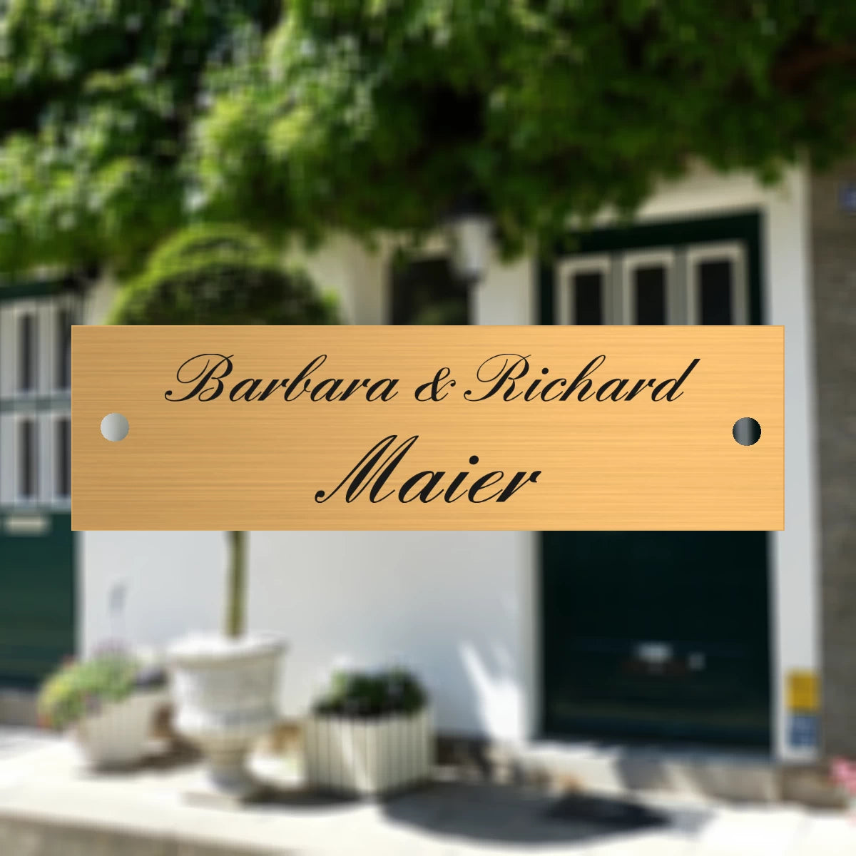 Türschild aus Messing | 7x2 cm | mit Gravur