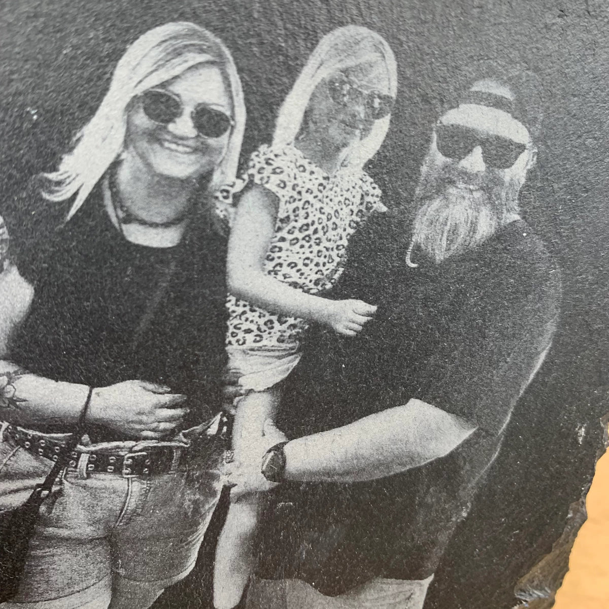 Personalisierter Schiefer Untersetzer mit Fotogravur – Einzigartiges Geschenk mit Lasergravur