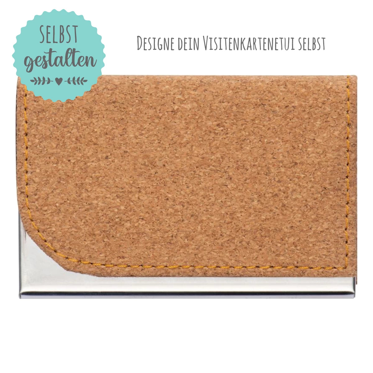 Visitenkartenetui personalisiert "Kork"
