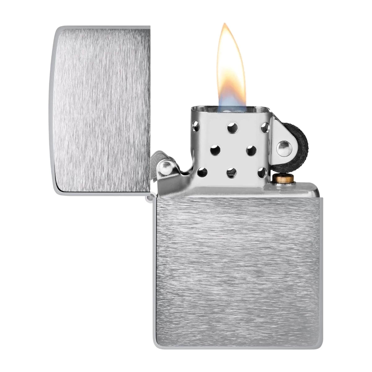 Zippo - chrome brushed - personalisiert mit Foto oder Logo