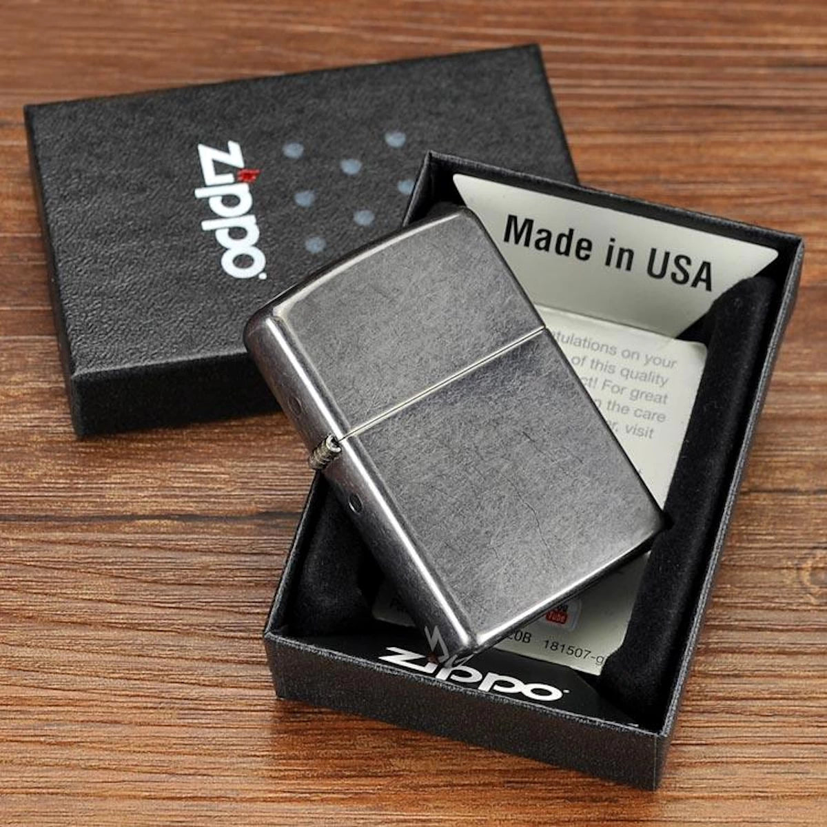 Personalisiertes Zippo | Grey Dusk | mit Gravur