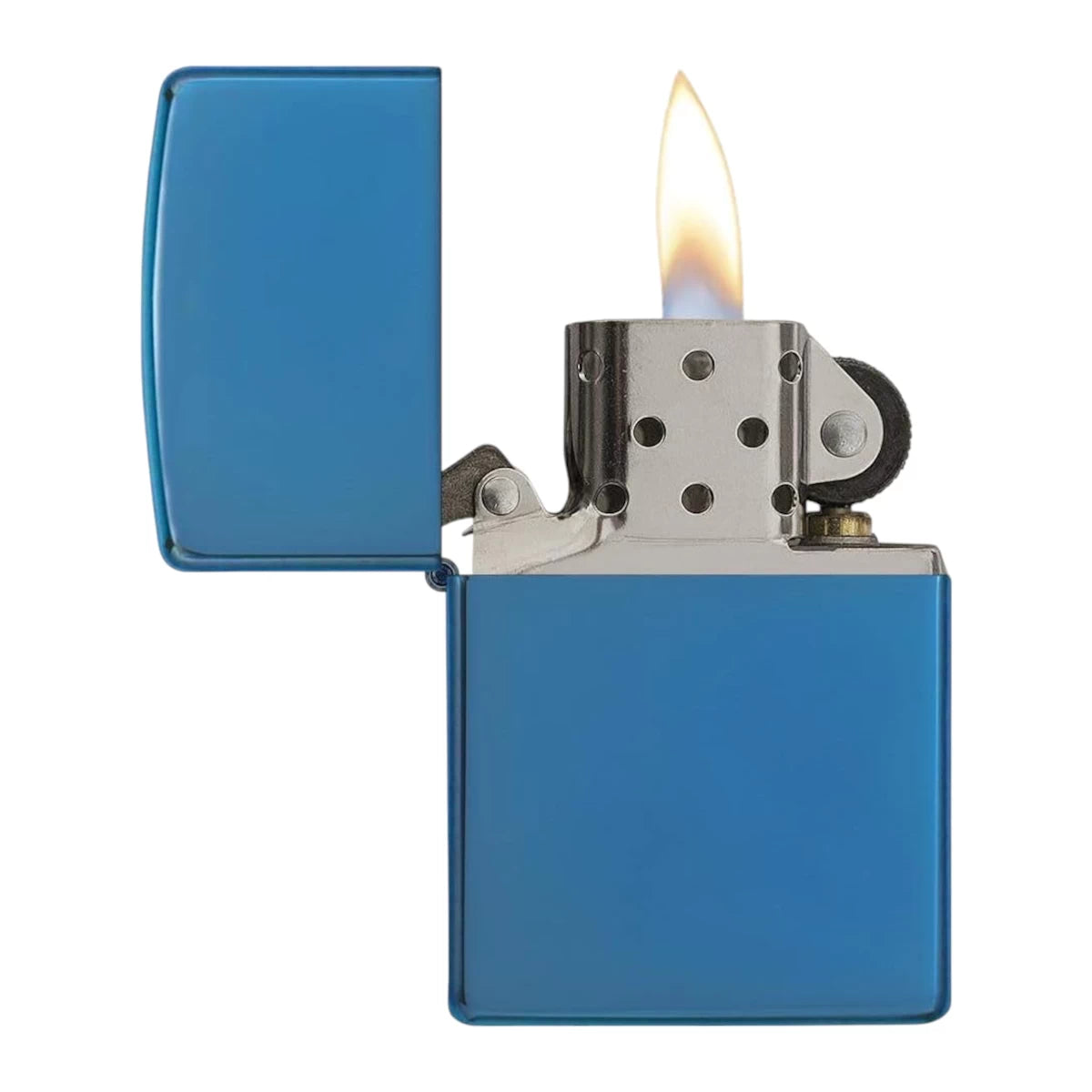 Personalisiertes Zippo - high polish blue - mit Logo / Text