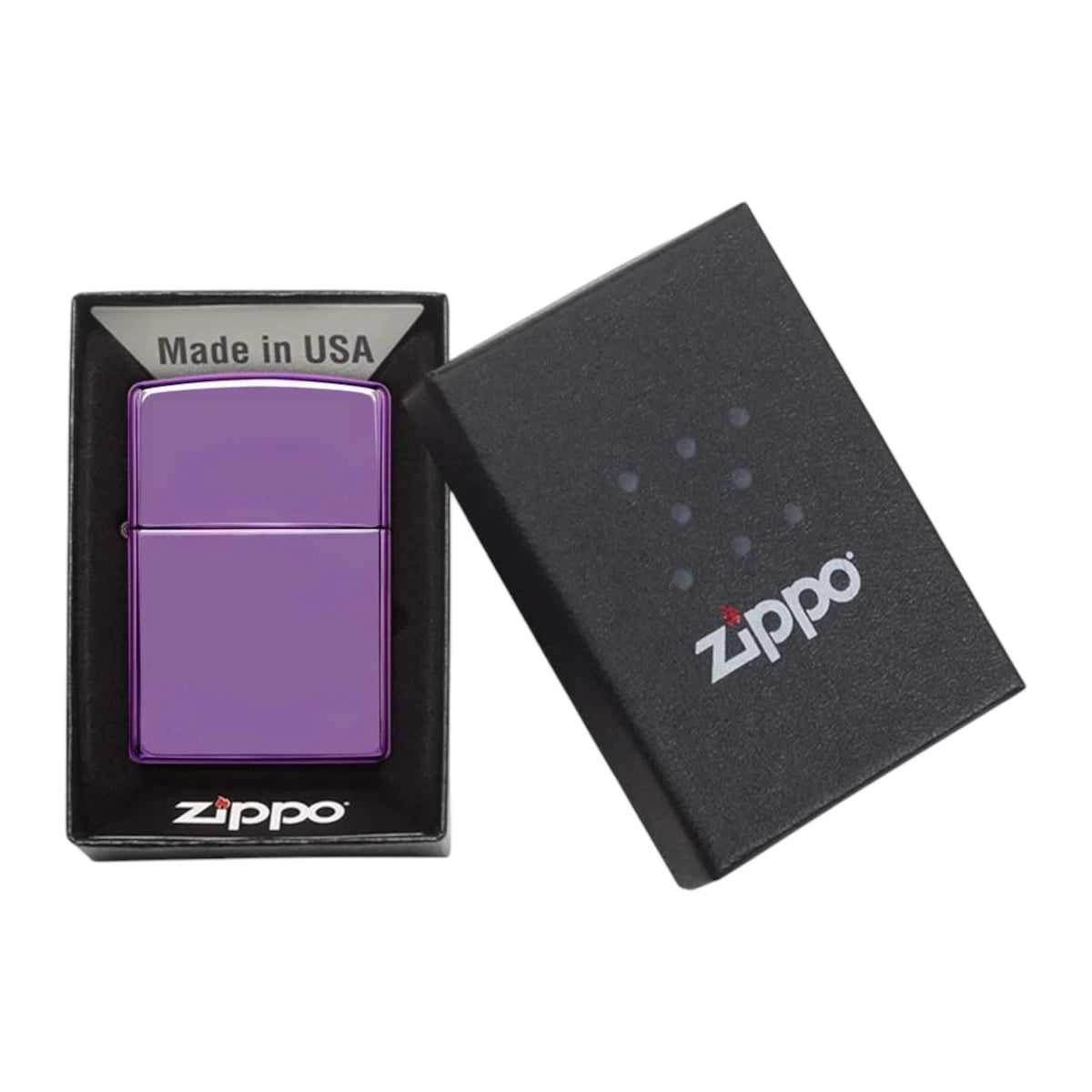 Personalisiertes Zippo | High Polish Purple | mit Gravur