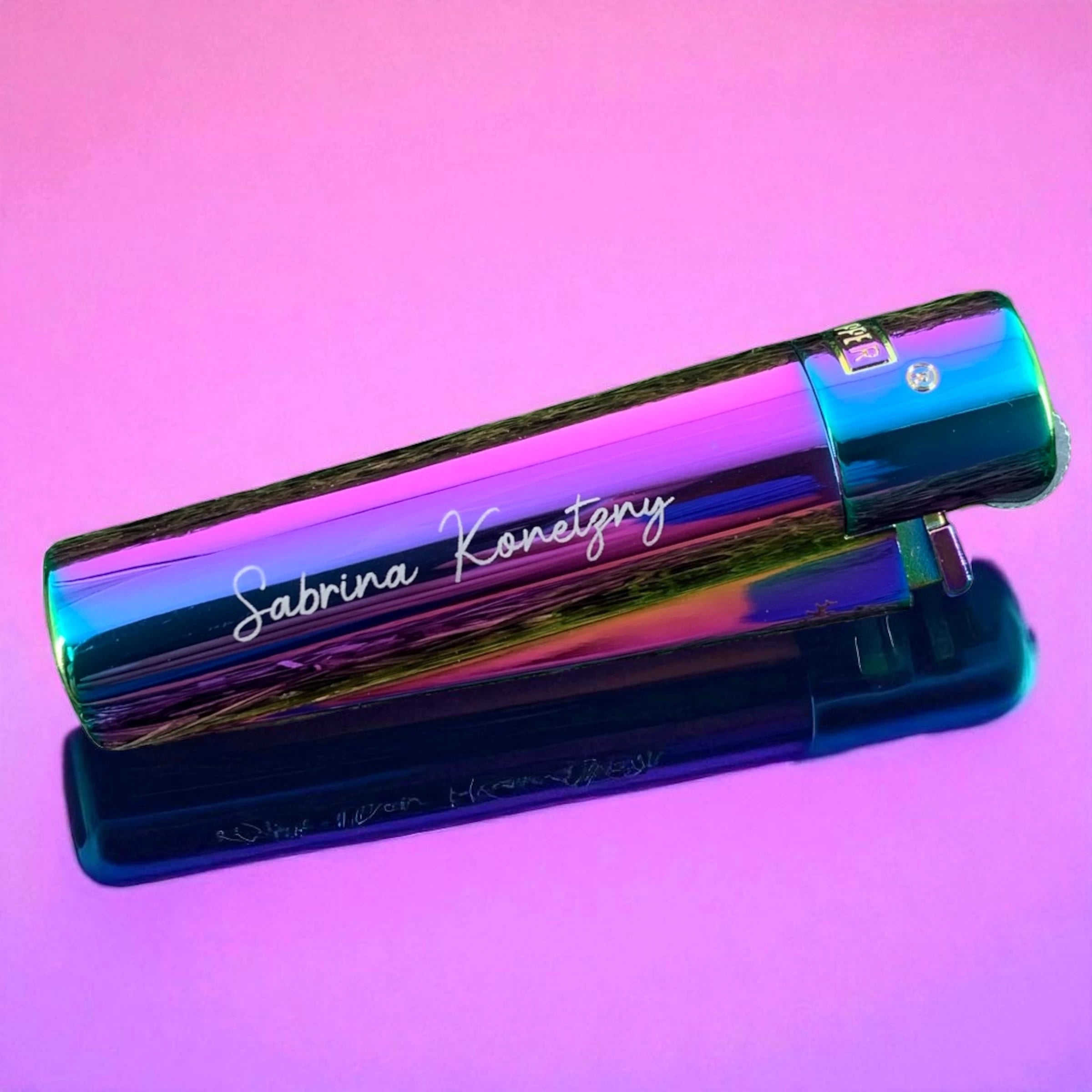 Clipper Metal Feuerzeug – ★ ICY RAINBOW★ | Individuelle Gravur