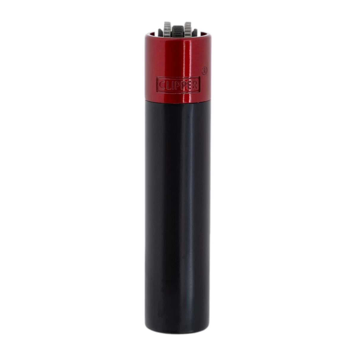 Clipper Metal Feuerzeug – ★ LAVA SCHWARZ-ROT ★ | Individuelle Gravur