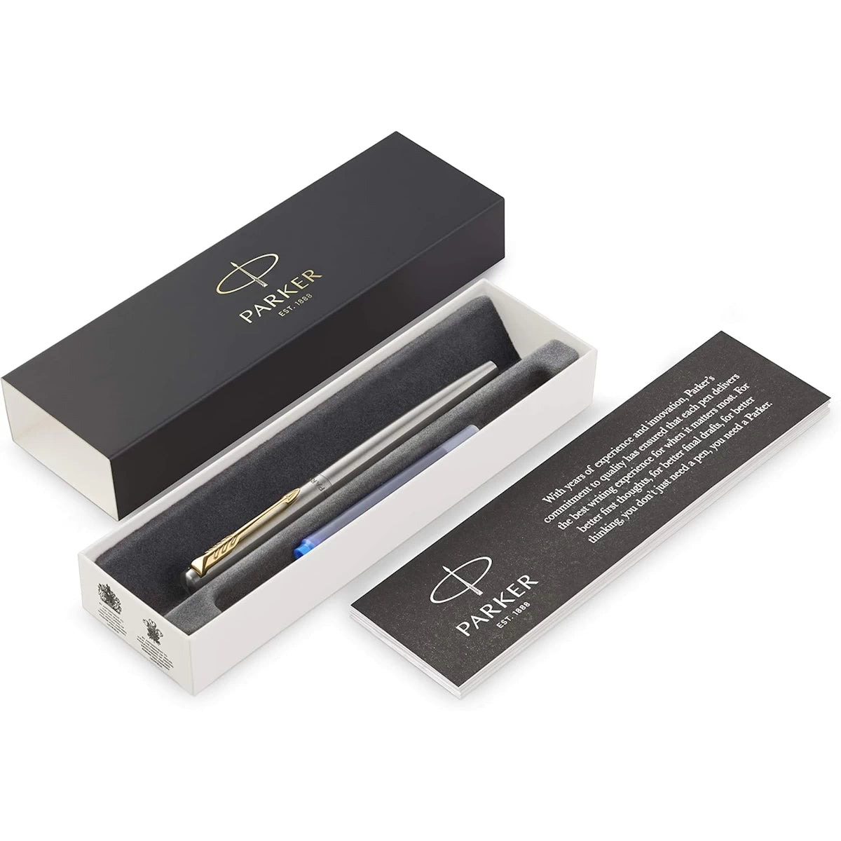 Parker Jotter Füller Edelstahl | Gold | Inkl. Personalisierte Gravur