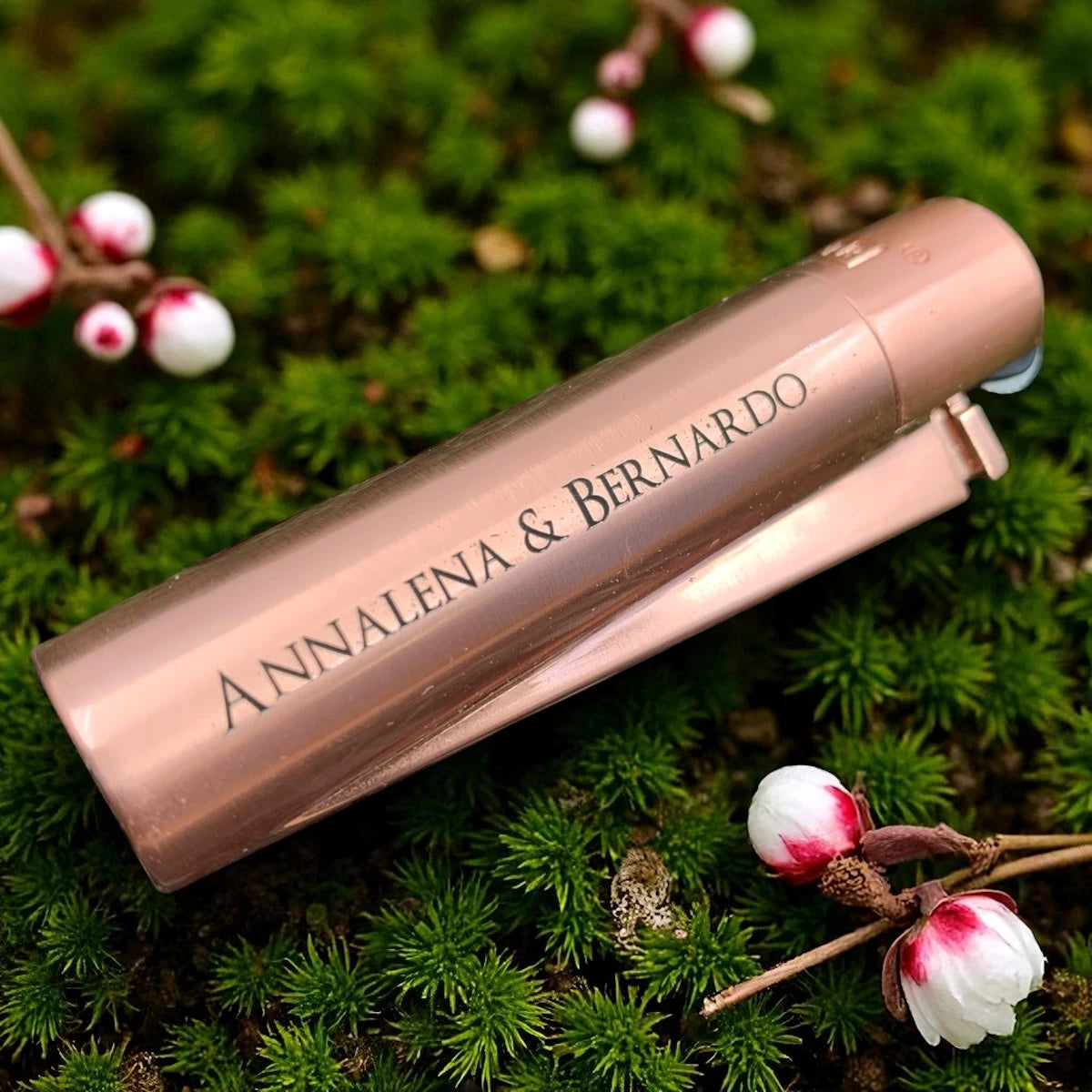 Clipper Metal Feuerzeug | ROSÈGOLD MATT | Individuelle Gravur