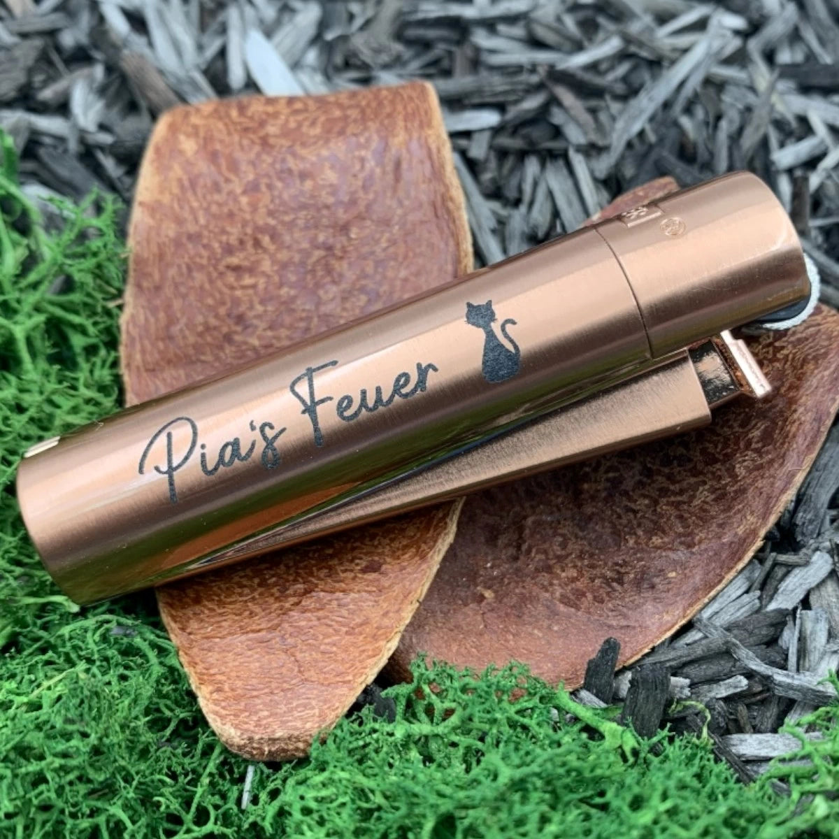 Clipper Metal Feuerzeug – ★ ROSÈGOLD MATT ★ | Individuelle Gravur