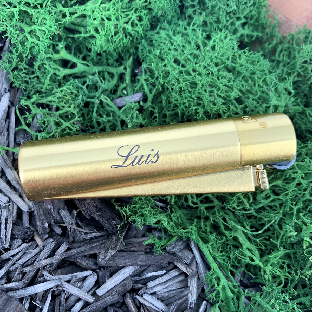 Clipper Metal Feuerzeug – ★ GOLD MATT ★ | Individuelle Gravur