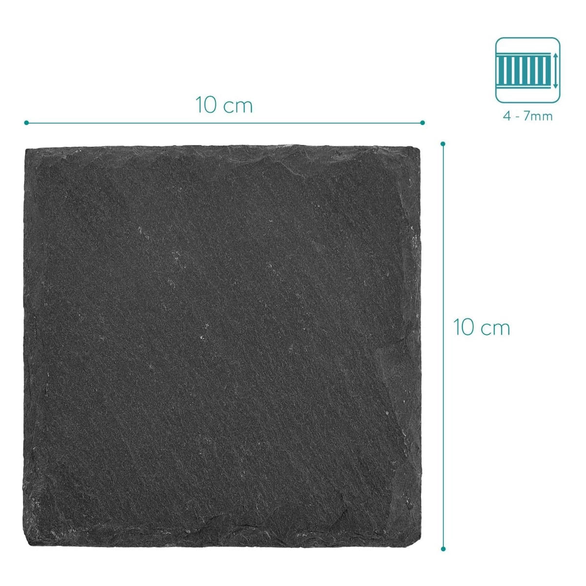 Personalisierter Schiefer Untersetzer mit Fotogravur – Einzigartiges Geschenk mit Lasergravur