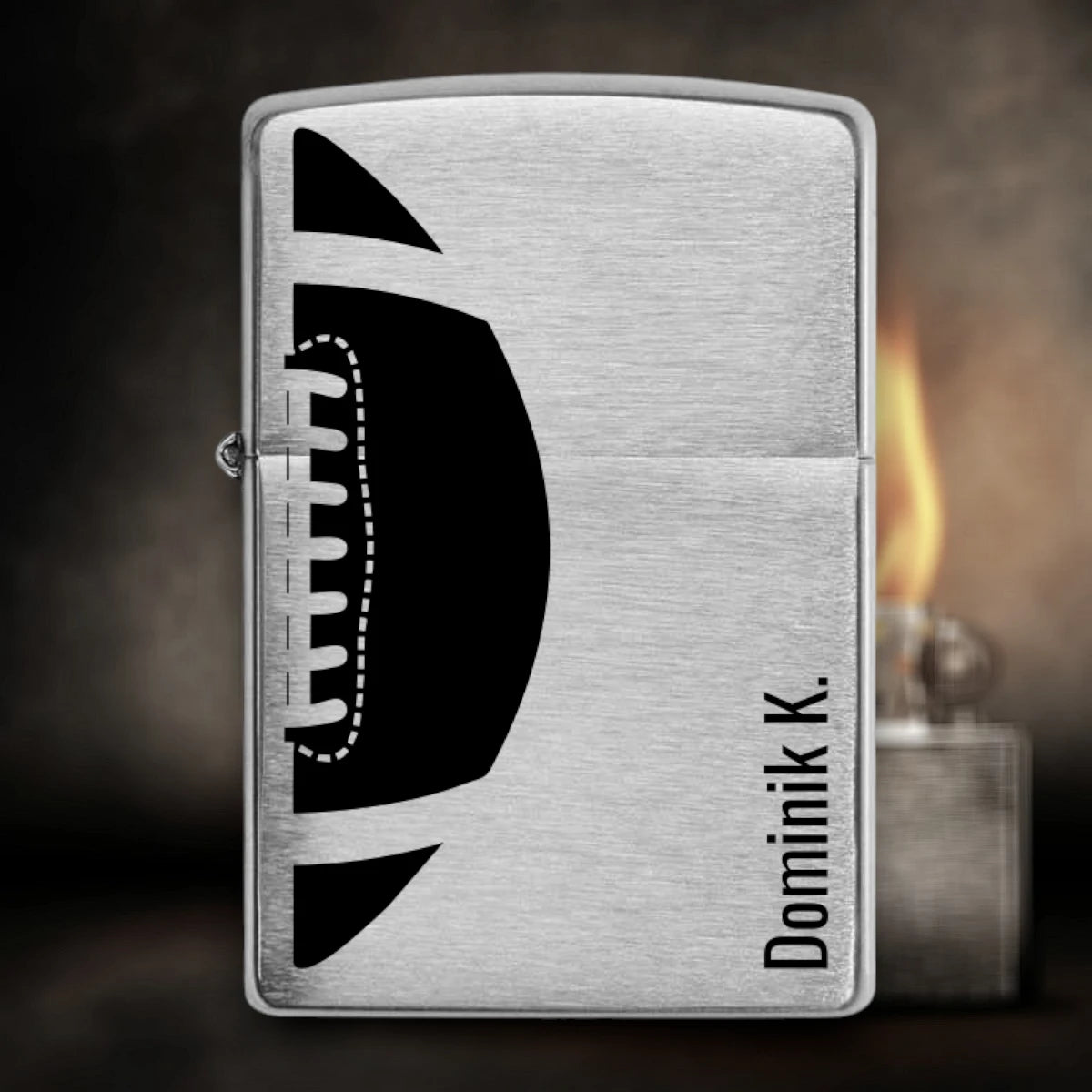 Zippo - American Football - Ball | personalisierte Gravur