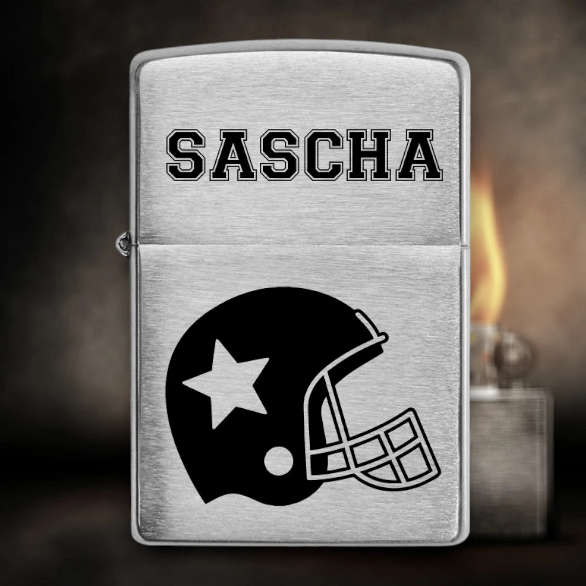 Zippo - American Football - Helm | personalisierte Gravur